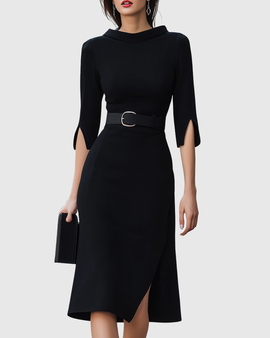 BLYTHEWYN | Vestido midi clásico