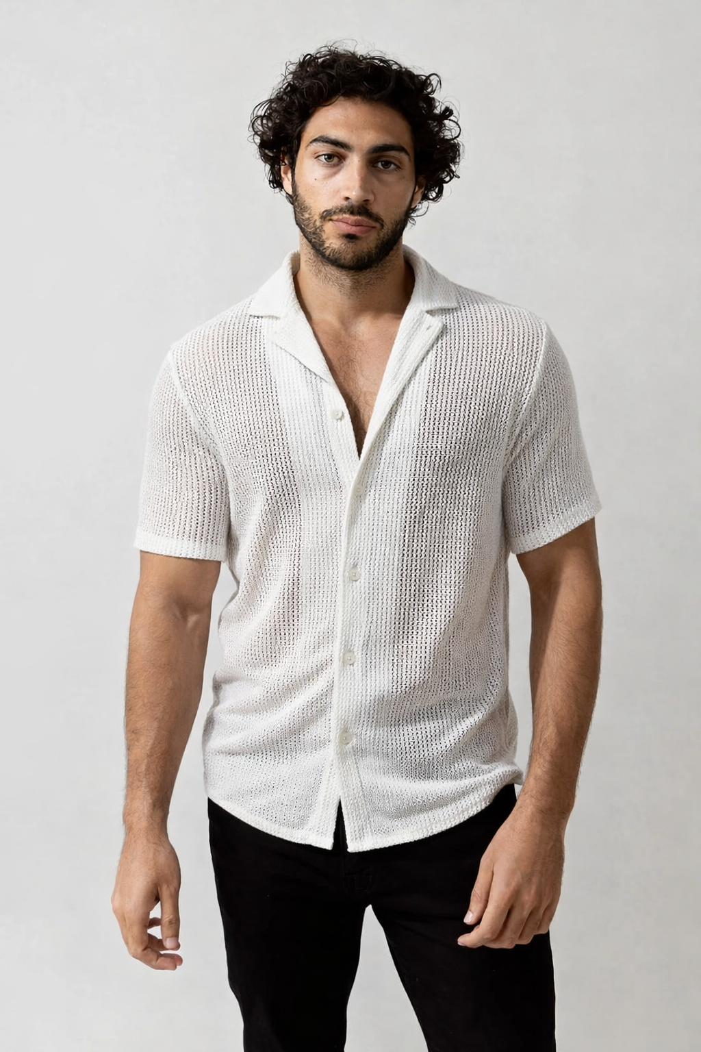 Rodrigo | Camisa calada de manga corta