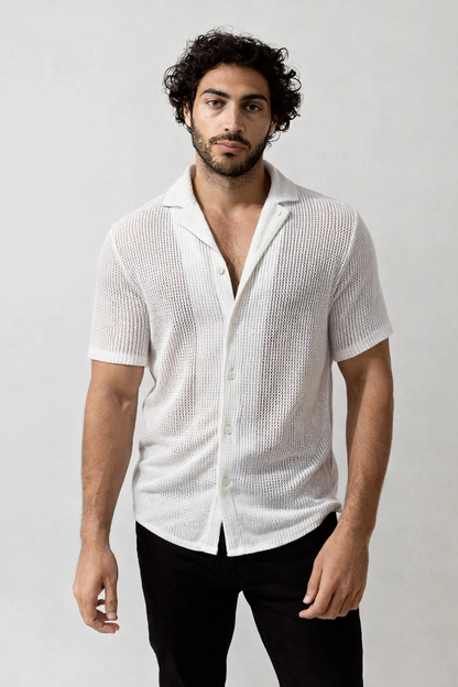 Rodrigo | Camisa calada de manga corta