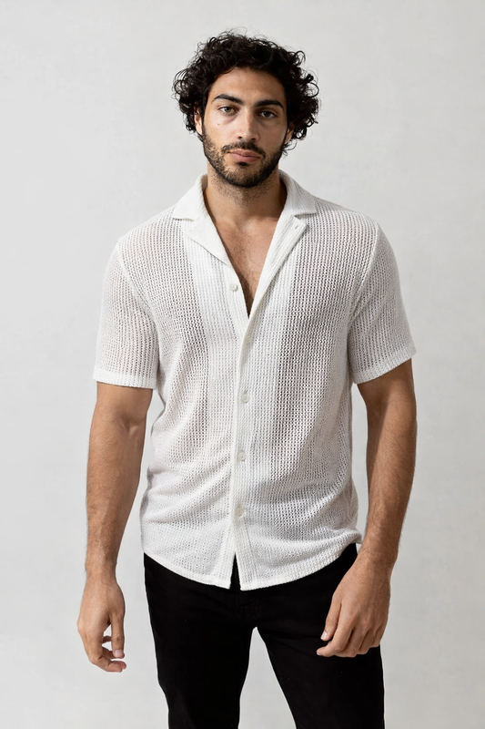 Rodrigo | Camisa calada de manga corta