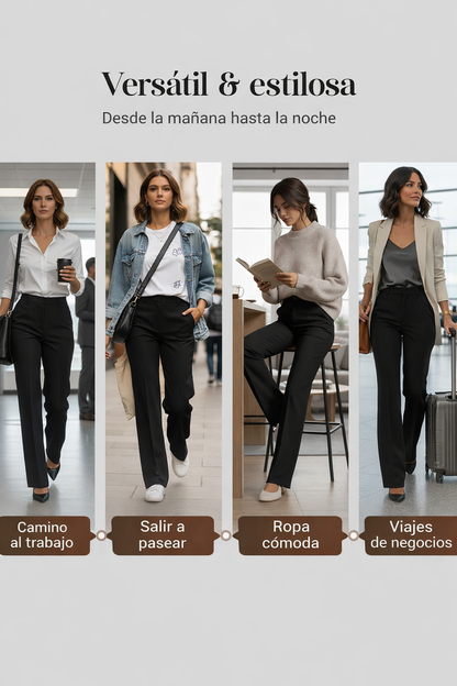 ⌛ Solo 3 días más: ¡50 % de descuento en todo! ⏰Pantalones de traje de mujer con cintura alta