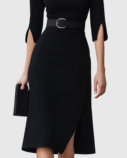 BLYTHEWYN | Vestido midi clásico