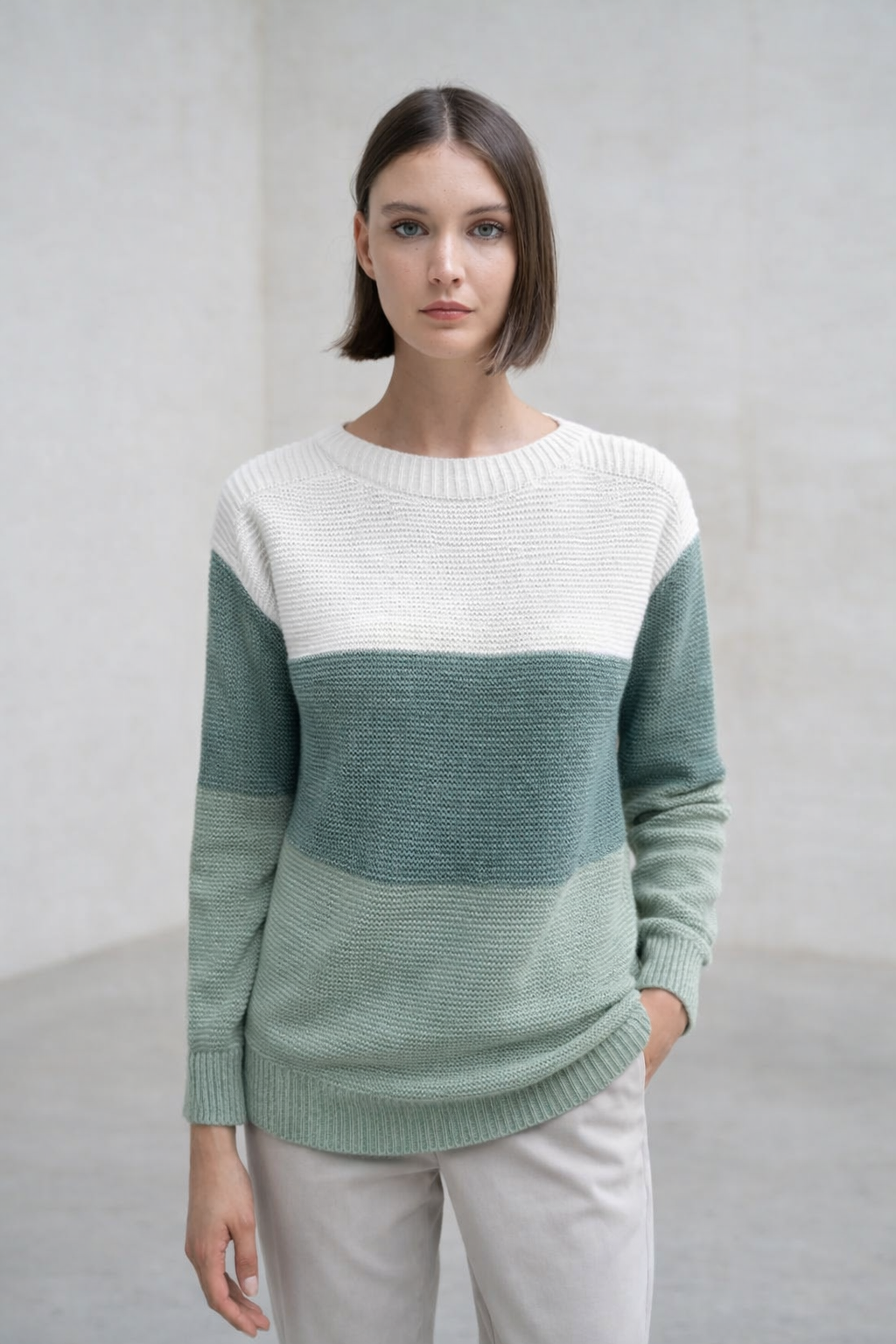 Clara | Suéter patchwork de punto