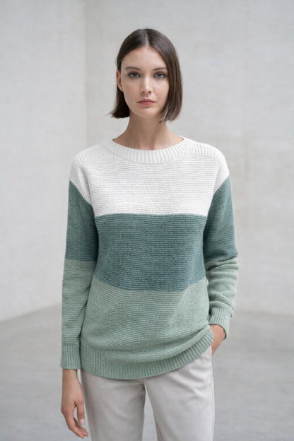 Clara | Suéter patchwork de punto