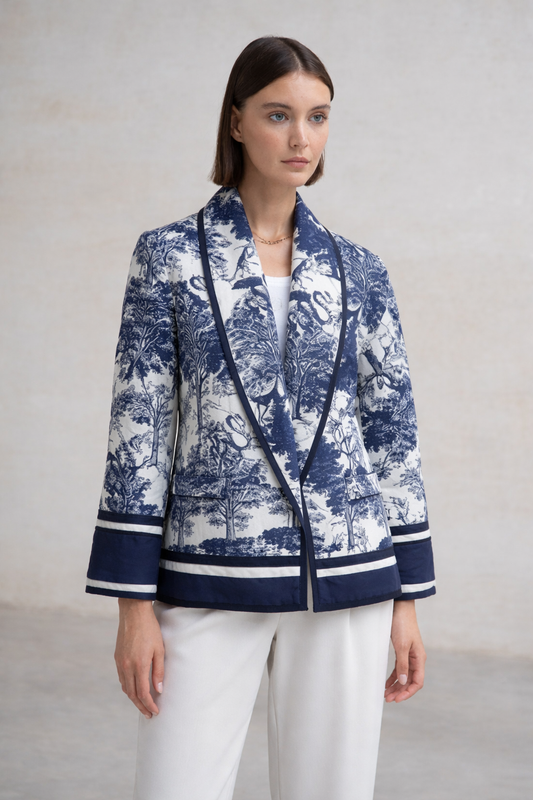 Estrella | Chaqueta acolchada estampada