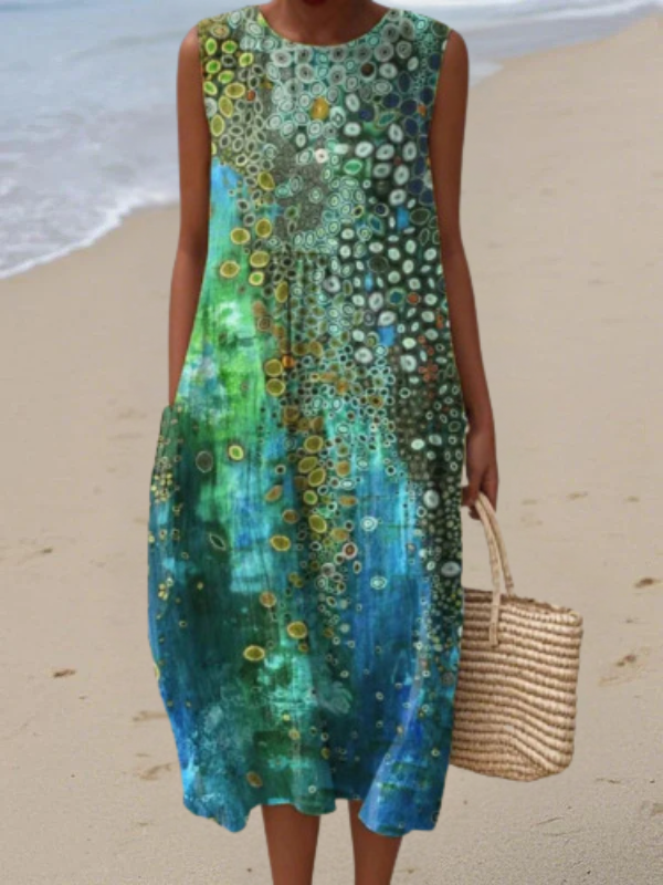 Sara™ Vestido Midi Arrecife