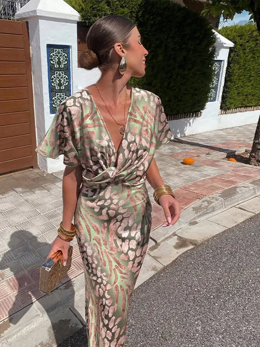 CLARANDRA™ - VESTIDO MIDI DE COBRE
