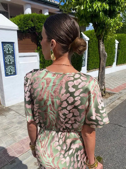 CLARANDRA™ - VESTIDO MIDI DE COBRE