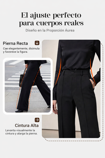 ⌛ Solo 3 días más: ¡50 % de descuento en todo! ⏰Pantalones de traje de mujer con cintura alta