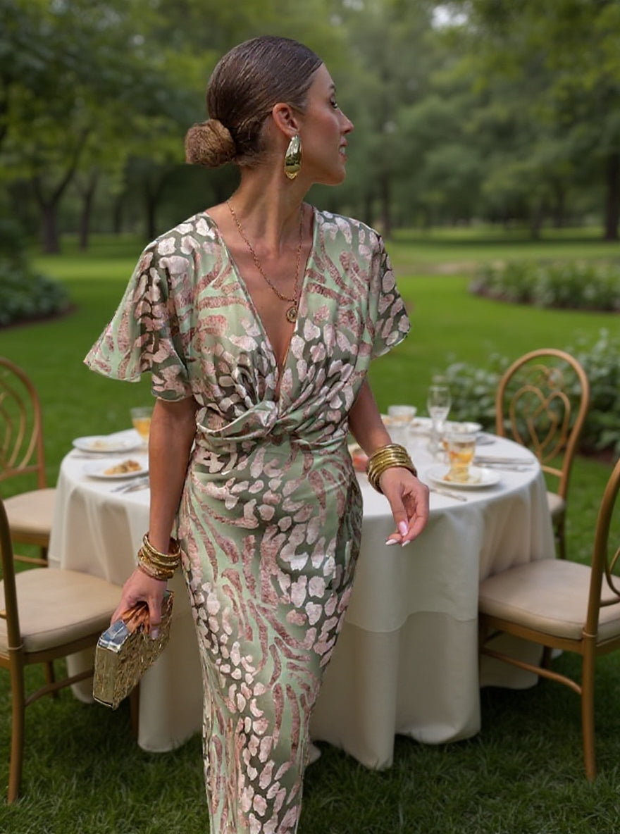 CLARANDRA™ - VESTIDO MIDI DE COBRE