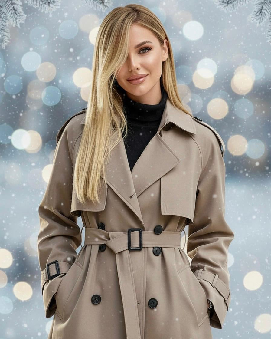 Renata | Abrigo elegante con cinturón