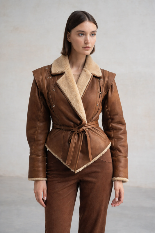 Marbella | Chaqueta con efecto pelo