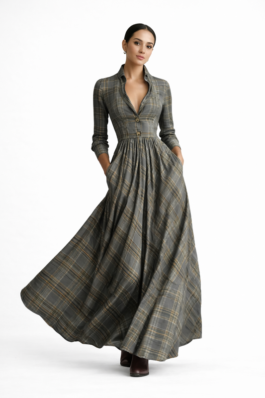 Eva | Vestido largo contemporáneo