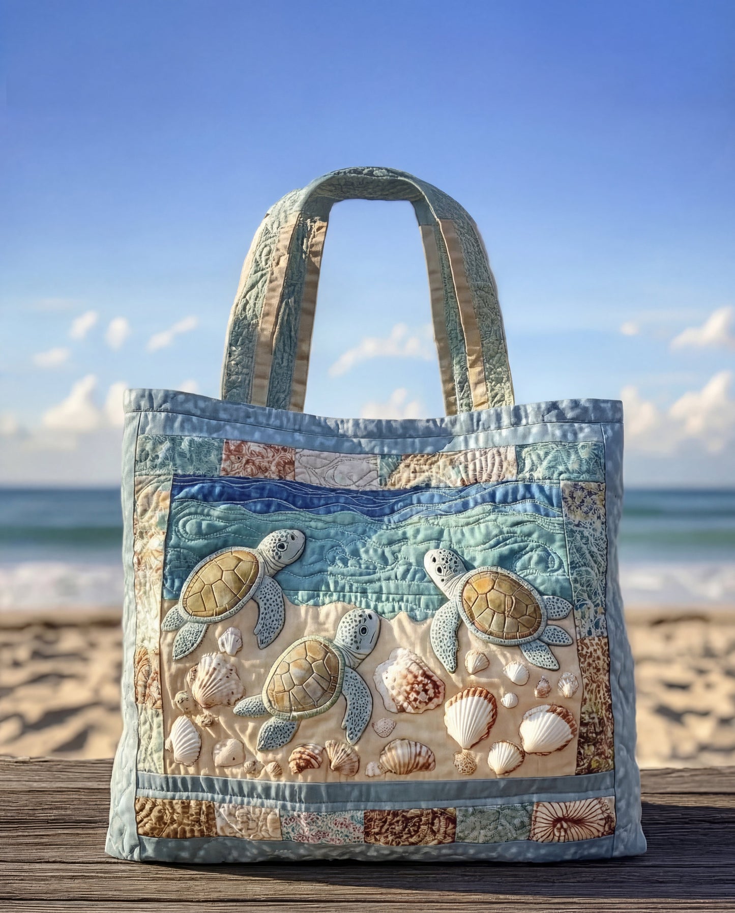 Bolso Artesanal Acolchado "Tortuga"